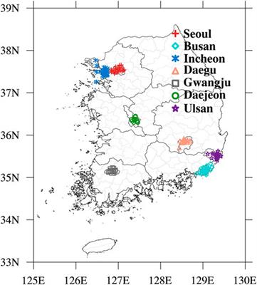 Temporal variability of surface air pollutants in megacities of South Korea
